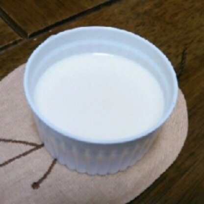 牛乳があれば、簡単に作れるのでいいですね♡うちでは子供が熱を出すといつもつくります(*^^*)